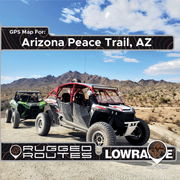 Arizona Peace Trail Map for Lowrance GPS units